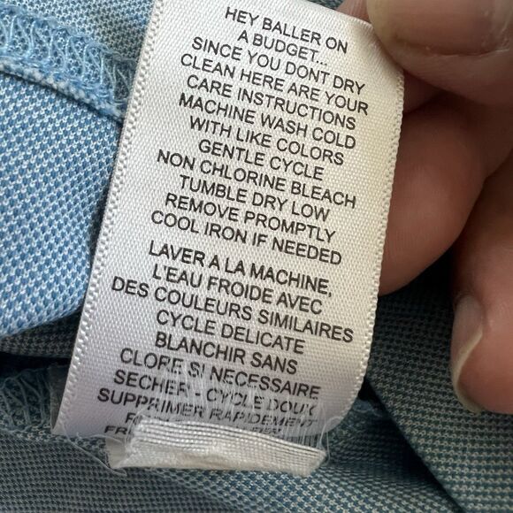 Travis Mathew Polo Shirt Mens XL Blue Gray Short Sleeve Golf Outdoor Performance - Picture 13 of 13